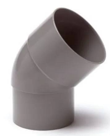 PVC HWA Bogen 45° 70mm M/S/V