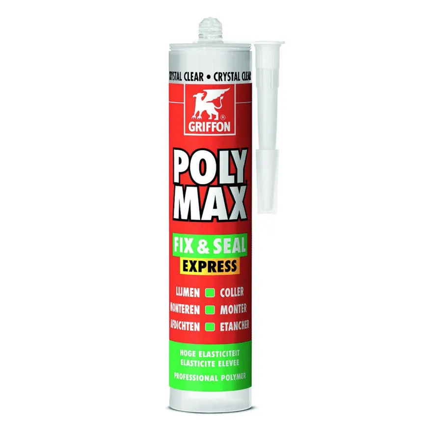 Griffon Poly Max Fix & Seal Express Montagekleber Kristallklar 300 g