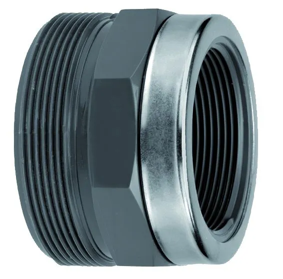 VDL PVC Gewindeanschluss 110 mm x 4" Durchmesser x Innengewinde mit Ring