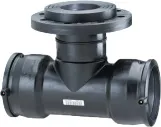 Plasson Elektroschweiß-T-Stück 125 mm x DN100 x 125 mm 90 Grad mit Flanschabzweig | PE-Fitting
