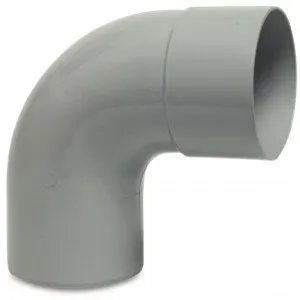 PVC HWA Bogen 87,5° 100mm M/S
