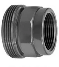 VDL PVC Gewindeanschluss 2 3/4" x 2" Außengewinde x Innengewinde