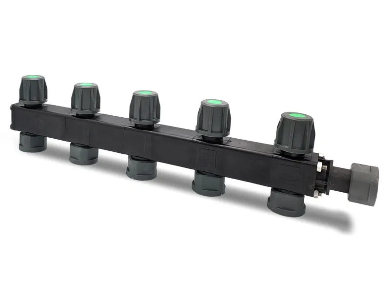 LEV Manifold Verteiler 5-Wege mit Absperrhahn