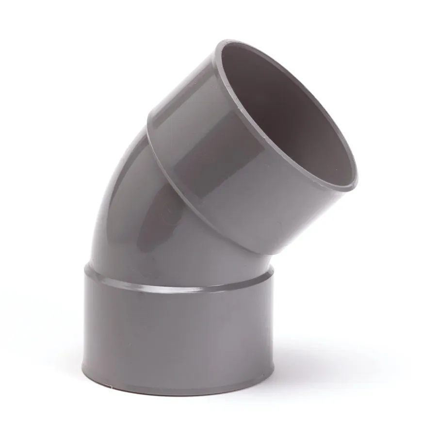 PVC HWA Bogen 45° 80mm M/M