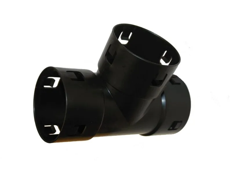 Drainage T-Stück 50 mm 90 Grad Abzweig für Drainagerohr
