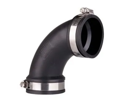 Flexibler Bogen 90 Grad 50 mm / 1 1/2" - Spannbereich 44-50 mm