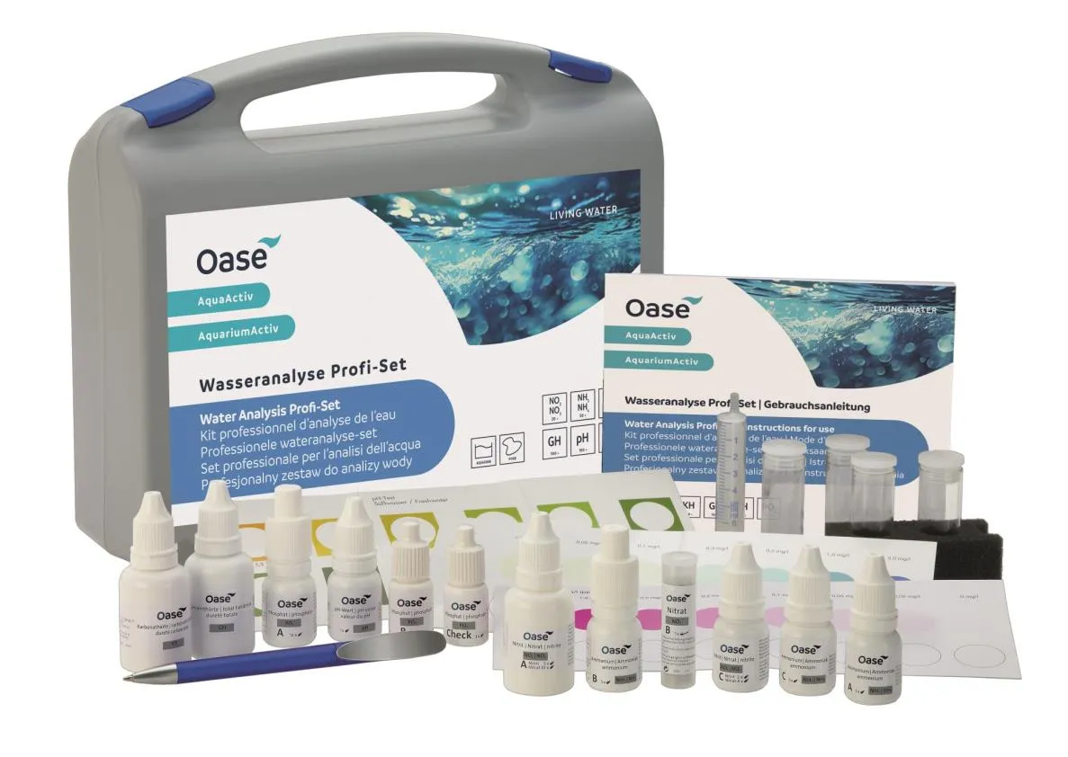 Oase AquaActiv Wasseranalyse Profi-Set | Wassertest-Koffer