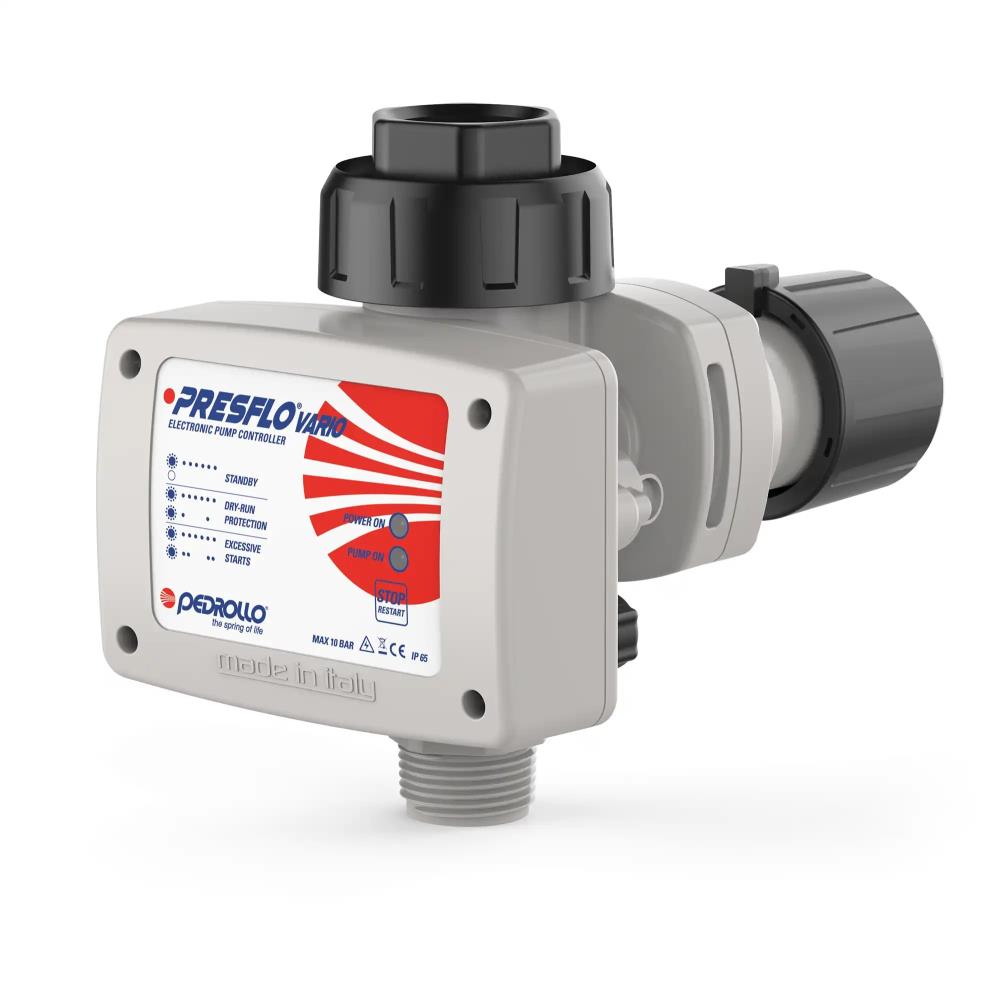 Pedrollo Presflo Vario PFV16 Druckwächter mit Manometer | 2 PS / 1,5 kW