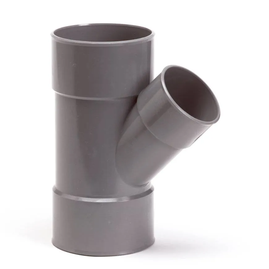 PVC Reduzier-T-Stück 45° 110x40mm M/M L