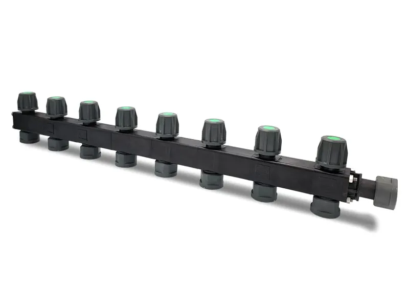 LEV Manifold Verteiler 8-Wege mit Absperrhahn 1"