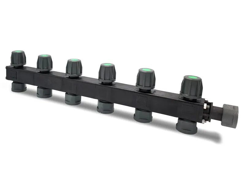 LEV Manifold Verteiler 6-Wege mit Absperrhahn