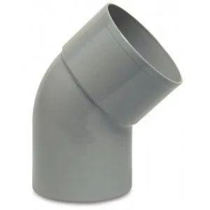 PVC HWA Bogen 45° 80mm M/S