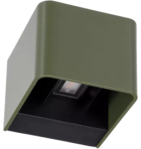 Suslight Sus Square Grün LED Wandleuchte Außenlampe 24V