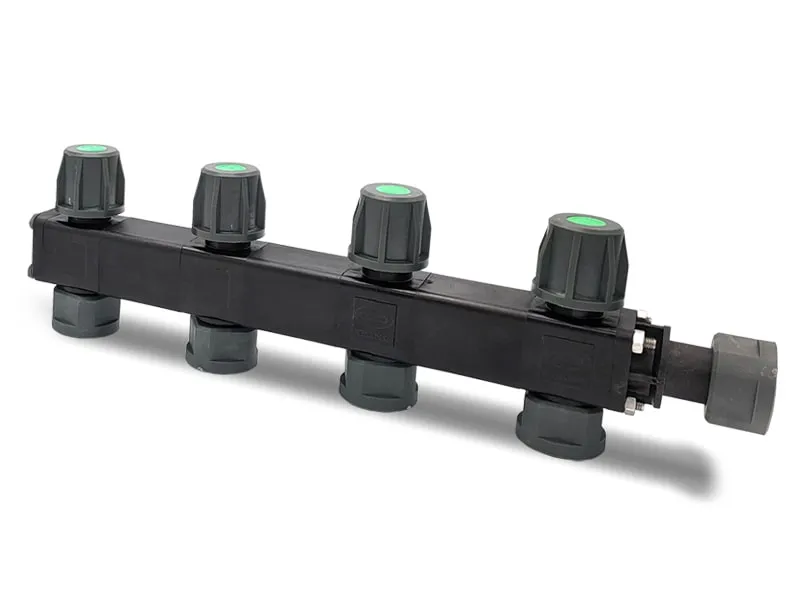 LEV Manifold Verteiler 4-Wege mit Absperrhahn