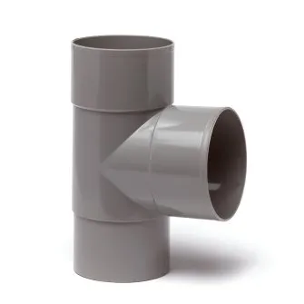 PVC HWA T-Stück 90° 70mm 2xM/V