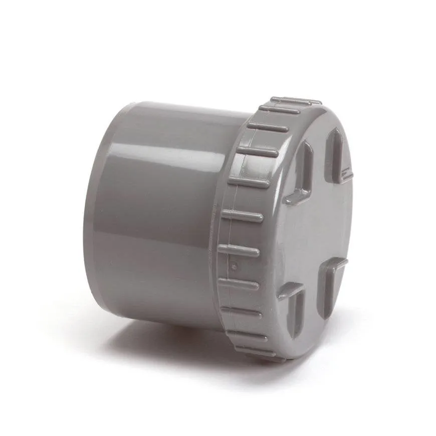 PVC Endstück m. Schraubdeckel 40mm A