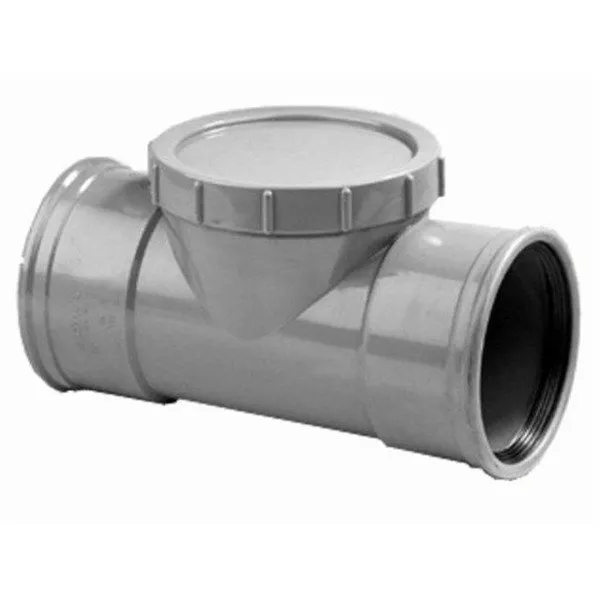 PVC Reinigungsstück 125mm SN4 2xM