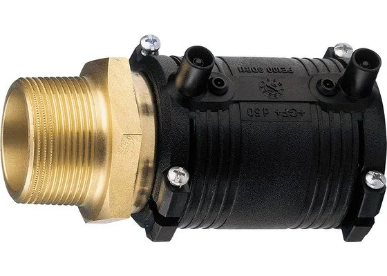 GF ELGEF Elektroschweiß Übergangsmuffe 63 mm x 1" Messing AG