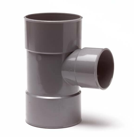 PVC Reduzier-T-Stück 88° 110x75mm M/M L