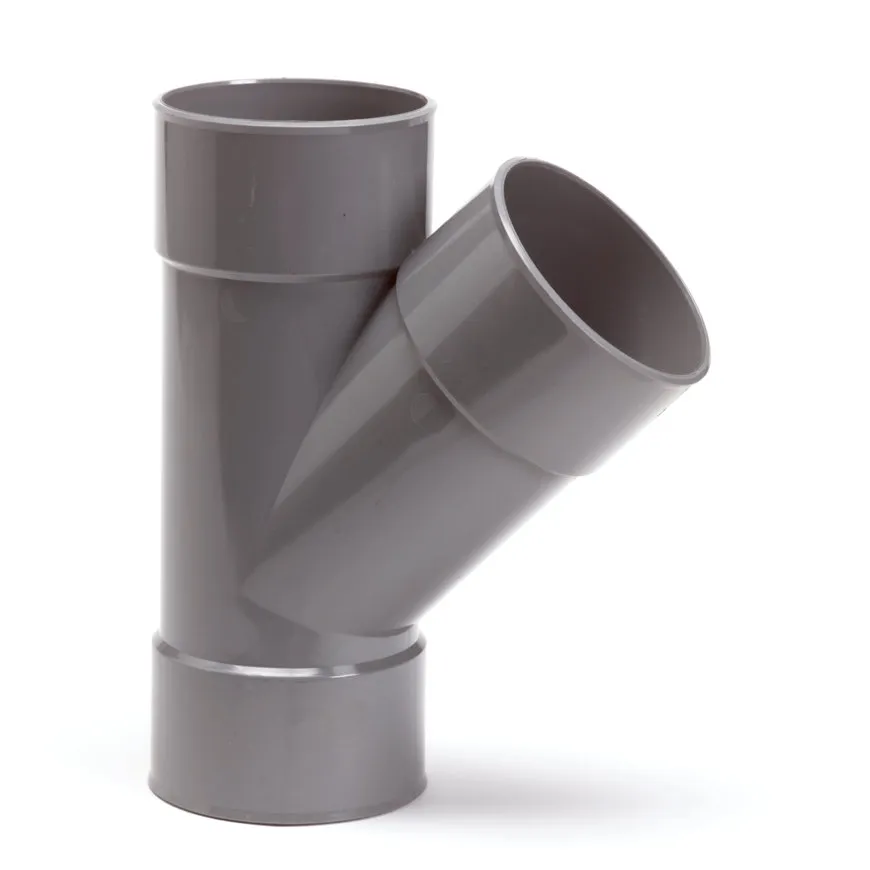 PVC T-Stück 45° 110mm M/M L