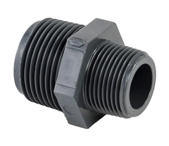 VDL PVC Gewindenippel 3/4" x 1/2" PN16