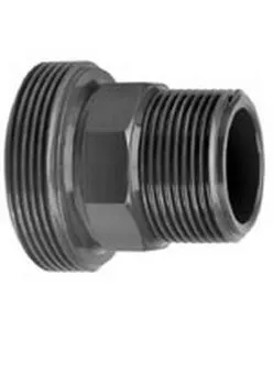 VDL PVC Gewindeanschluss 90 mm x 3" Außendurchmesser x Außengewinde