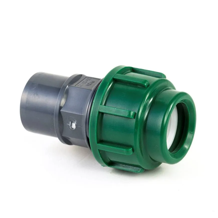 Tyleen PVC-Kupplung, Klemm-/Klebeanschluss, 10 bar, 25 x 25/32 mm