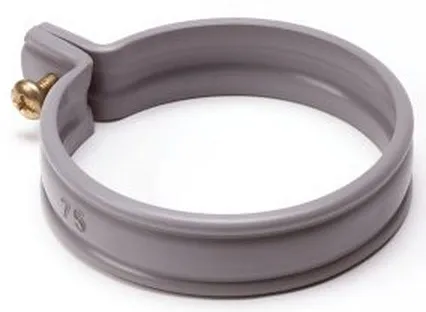 PVC HWA Schelle Grau 70mm