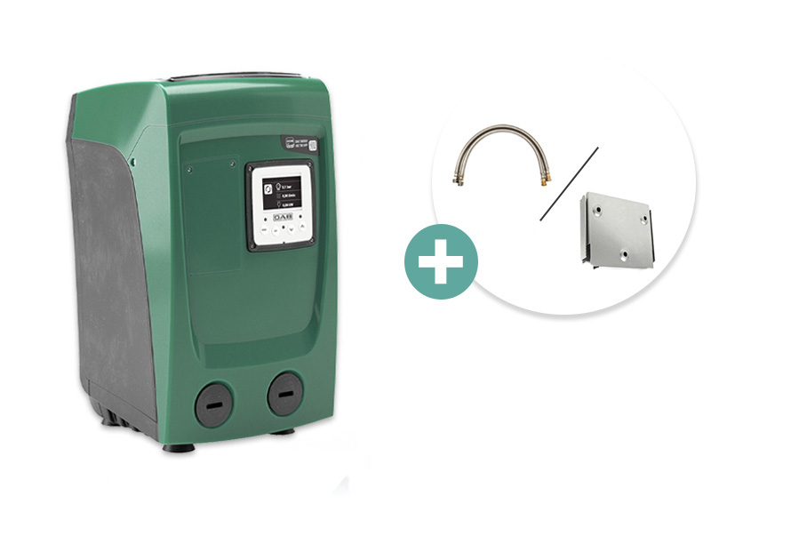 DAB Esybox mini 3 Hauswasserwerk für Trinkwasser mit Anschluss-Set oder Esywall | Wifi & Bluetooth