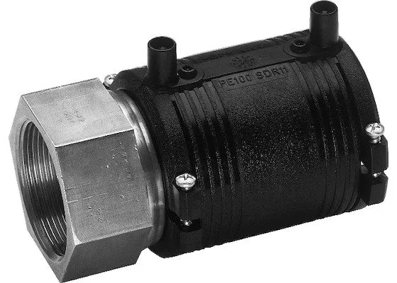 GF ELGEF Elektroschweiß Übergangsmuffe 40 mm x 1 1/4" Stahl IG