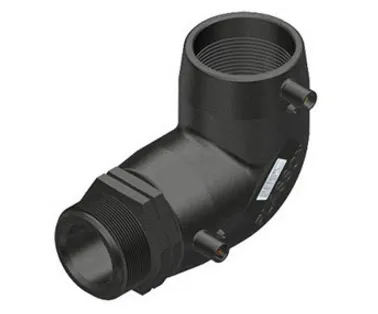 Plasson Elektroschweiß-Übergangswinkel 20 mm x 1/2" 90 Grad PE AG | Wasserleitung
