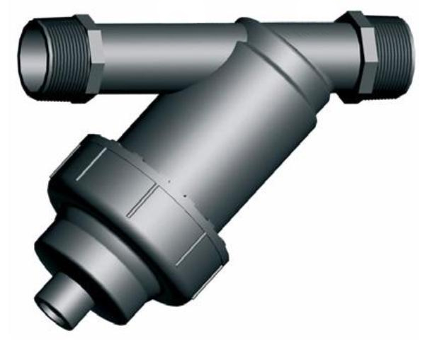 PP Y-Filter 1 1/4" AG - max. 8 bar / 10 m³/h | 125 Mikron