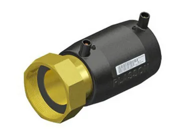 Plasson Elektroschweiß-Übergangskupplung 25 mm x 1" Messing IG mit Überwurfmutter | PE-Fitting