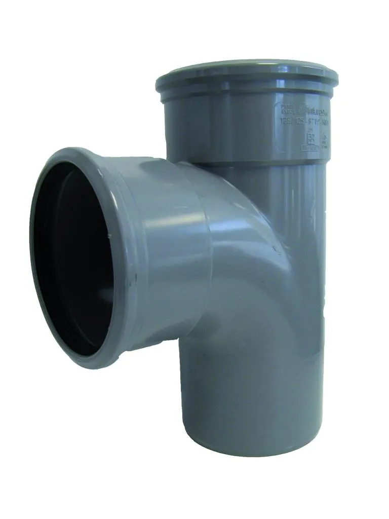 PVC T-Stück 88° 110mm SN4/SN8 2xM/1xS