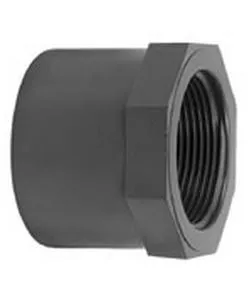 VDL PVC achteckige Klebereduziermuffe 40 mm x 1" PN16