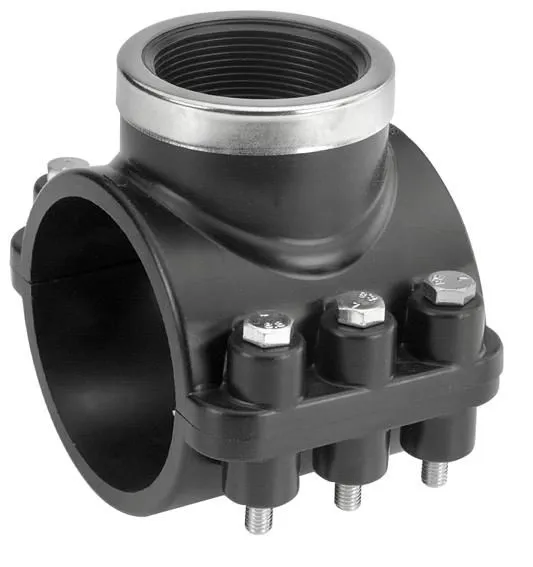 VDL PP Anbohrschelle 75 mm x 1" inkl. Edelstahl Schrauben und Muttern | Fitting