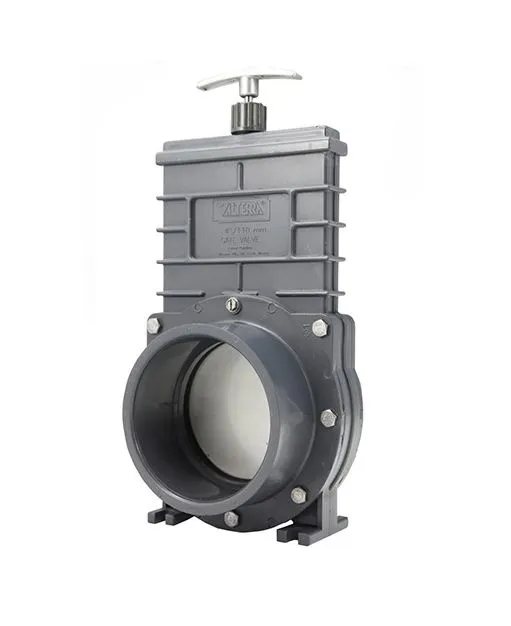 Valterra PVC Schieber 90 mm – 2 x Klebemuffe / Edelstahl-Schieber