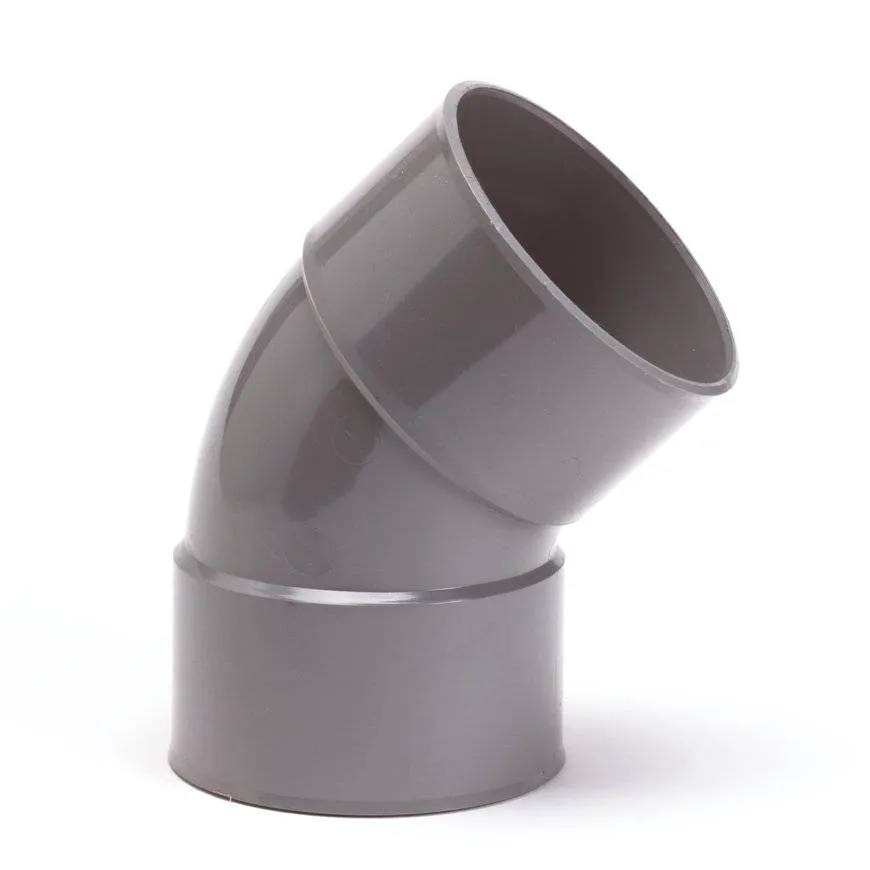 PVC Bogen 45° 50mm M/M L