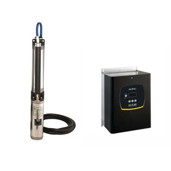 DAB S4 8/9 Tiefbrunnenpumpe Set 2 PS T400/50 4OL mit DAB ADAC Frequenzumrichter T/T 30 AC