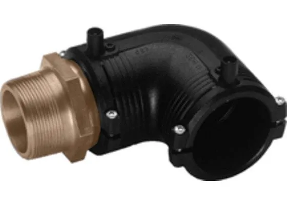 GF ELGEF Elektroschweiß Übergangsbogen 50 mm x 1" – 90° Messing AG