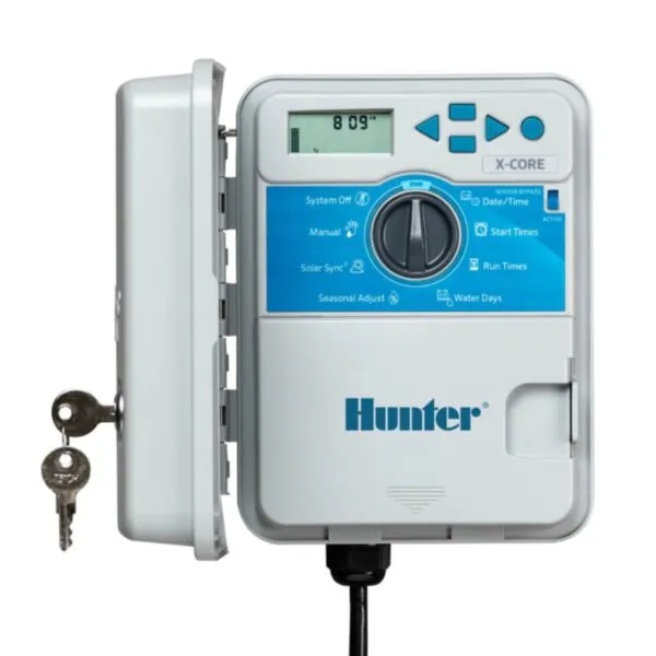 Hunter X-Core XC-401-E Outdoor Bewässerungscomputer Steuergerät 4 Stationen Außenbereich