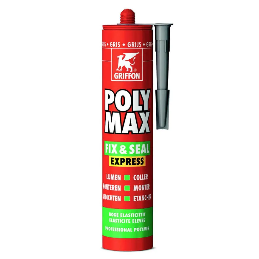 Griffon Poly Max Fix & Seal Express Montagekleber Grau 425 g