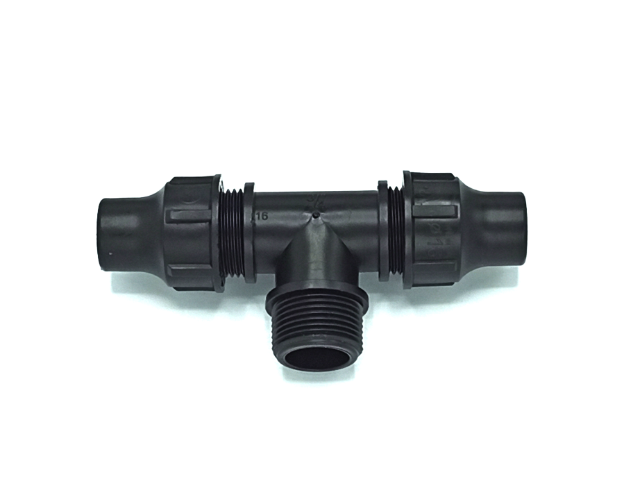 Tropfschlauch T-Stück 16 mm x 3/4" Außengewinde