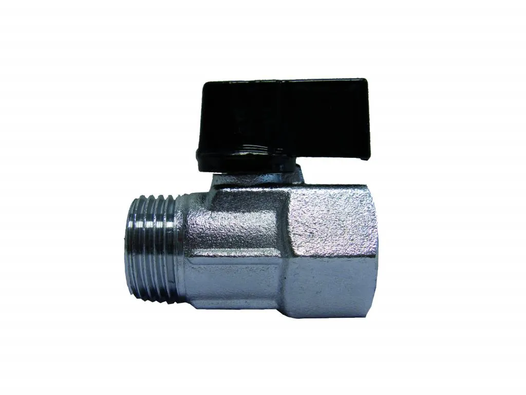 Mini-Kugelhahn Messing 1/4" bi.dr./bu.dr.