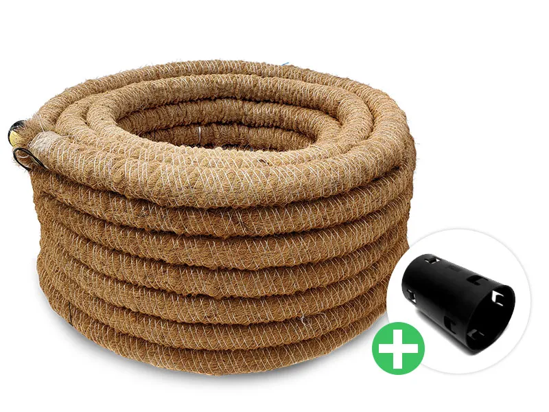 Drainagerohr Kokos DN 80 - 25 Meter Rolle