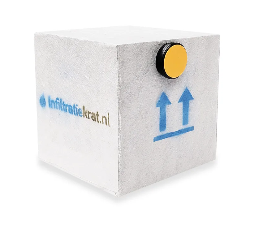 Sickerbox 200 Liter Schwerlast - 60 x 60 x 60 cm | 2 x 125 mm ITK