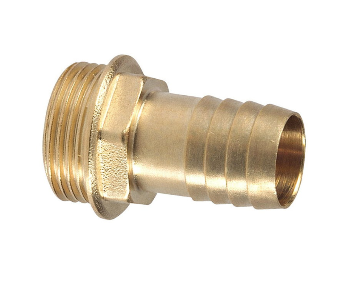 Messing Schlauchtülle mit Außengewinde 1" AG x 25 mm